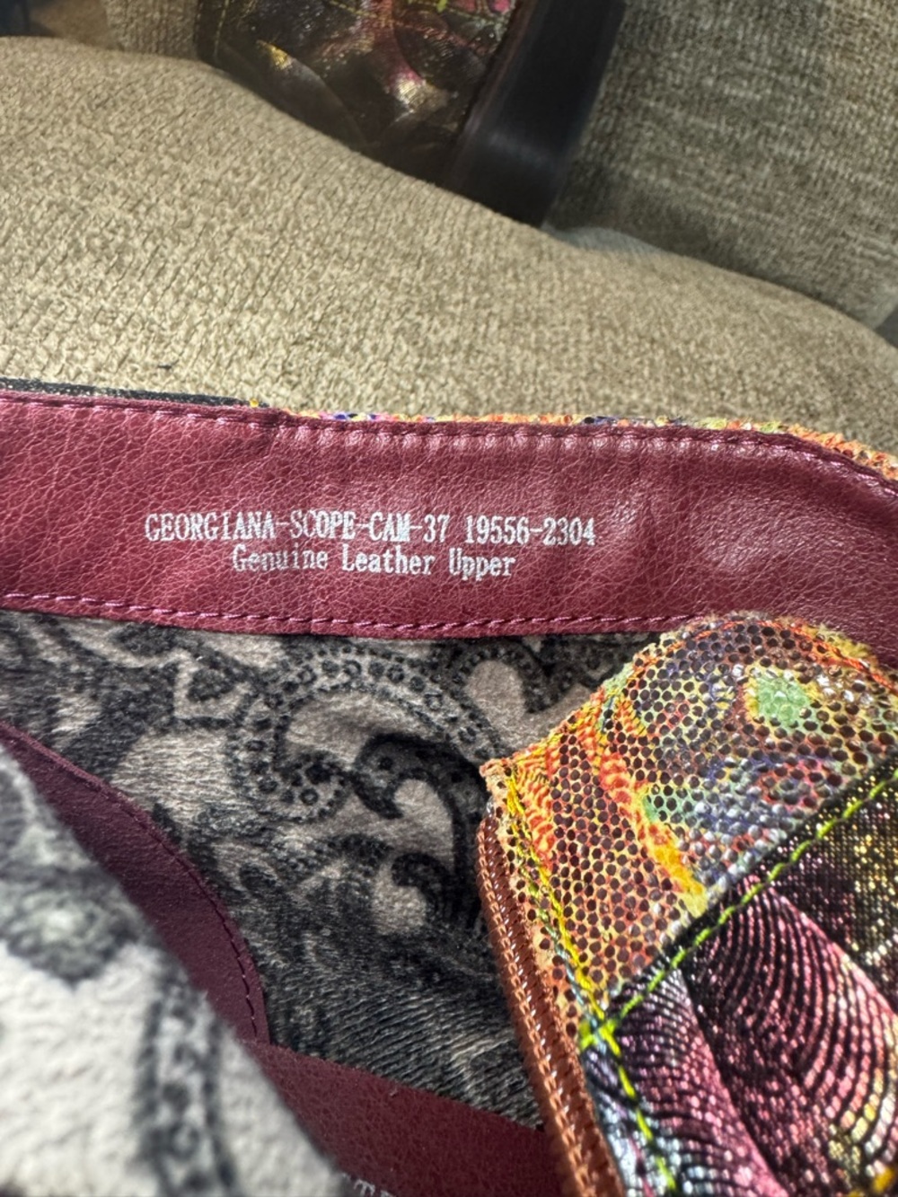 L'Artiste by Spring Step Georgiana-Scope Bootie Hand Painted Boot Size 7 NWOT - Picture 7 of 14